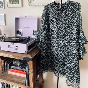 Anthropologie Ivy Ruffled Mini Dress